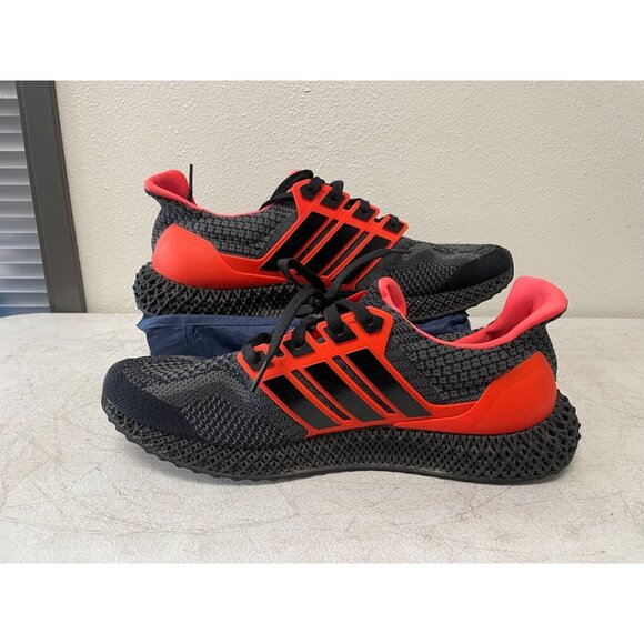 Adidas Ultra 4D 5.0 'Black Solar Red' G58159 3d RARE Prime Knit Upper Size 13 - Picture 1 of 8